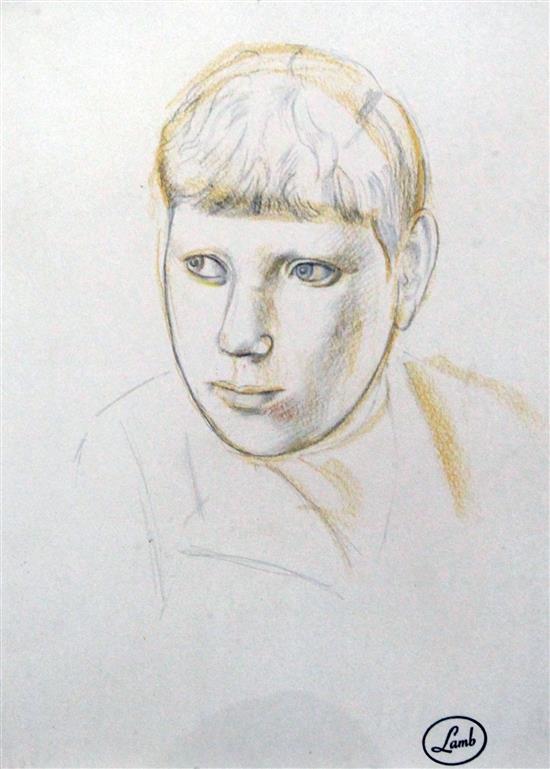 § Henry Lamb (1883-1960) Head study, 30 x 23cm